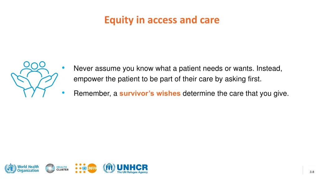 equity in access and care