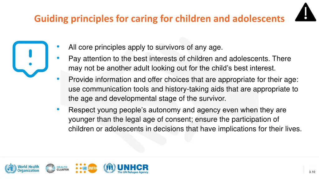 guiding principles for caring for children