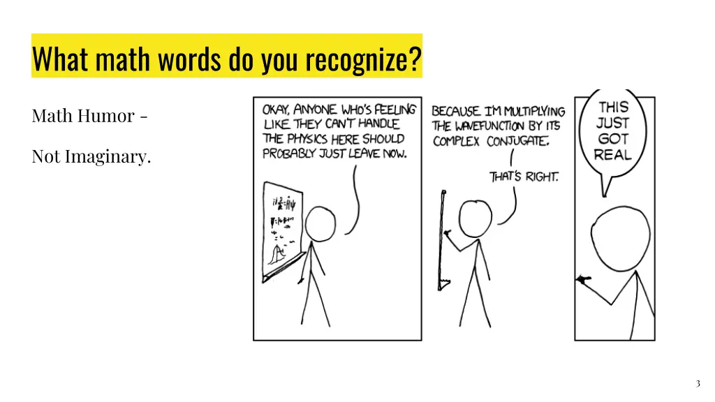 what math words do you recognize