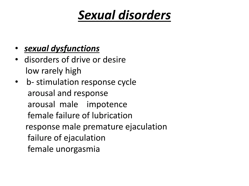 sexual disorders 5