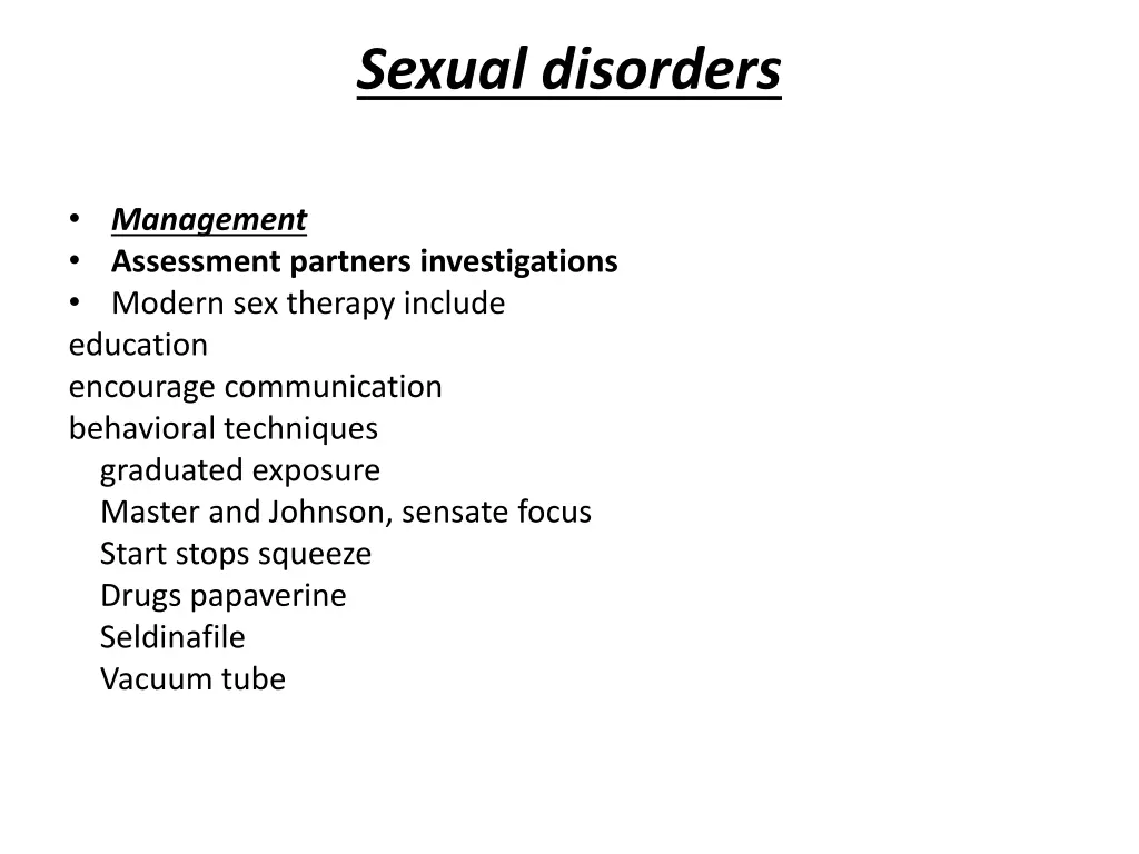 sexual disorders 7