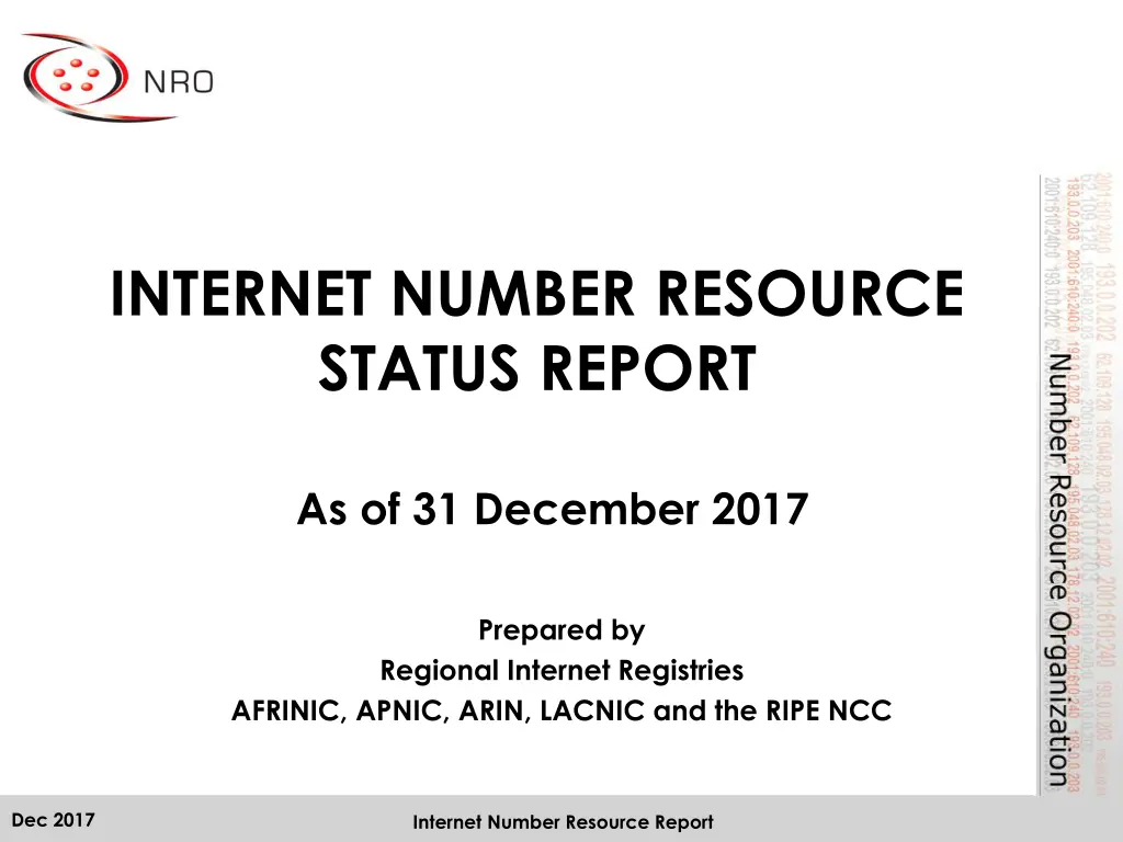 internet number resource status report