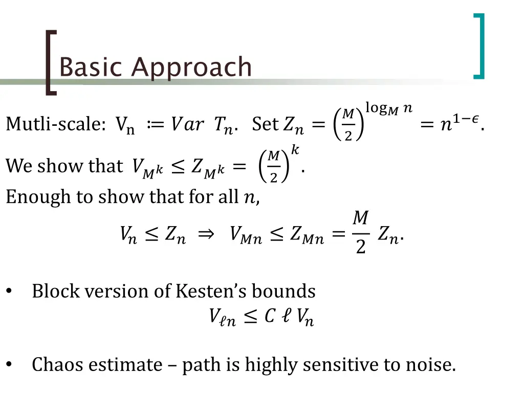 basic approach