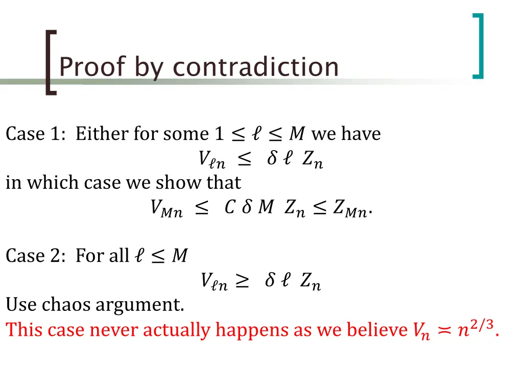proof by contradiction