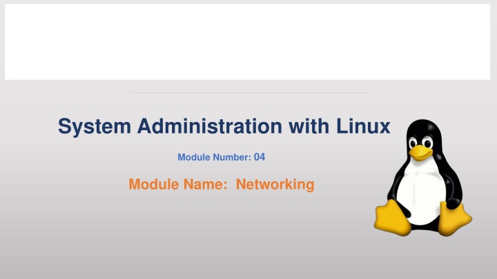 system administration with linux