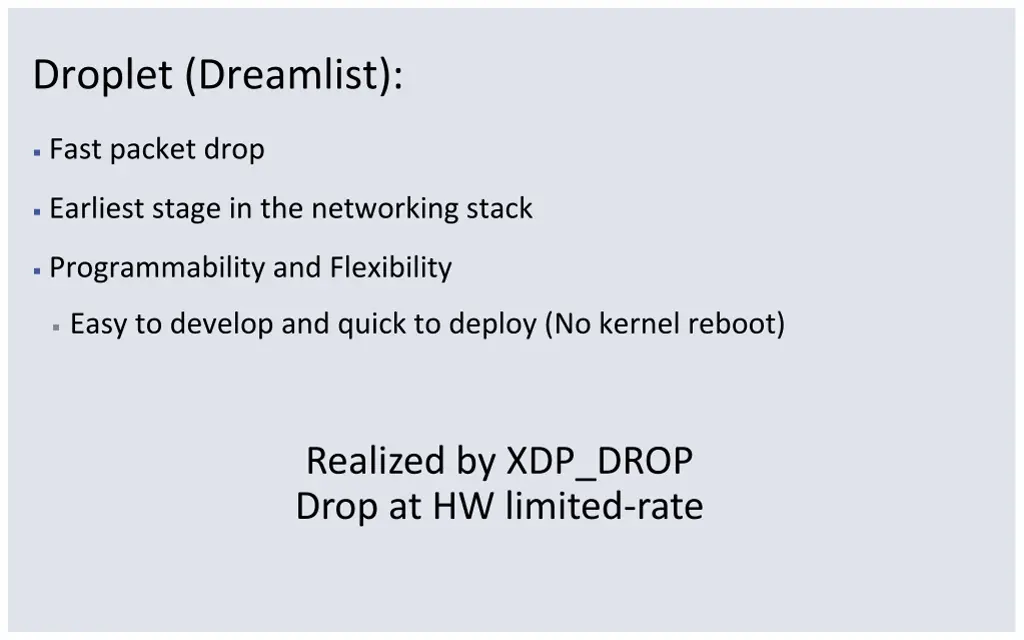 droplet dreamlist