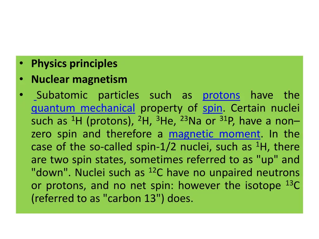 physics principles nuclear magnetism subatomic