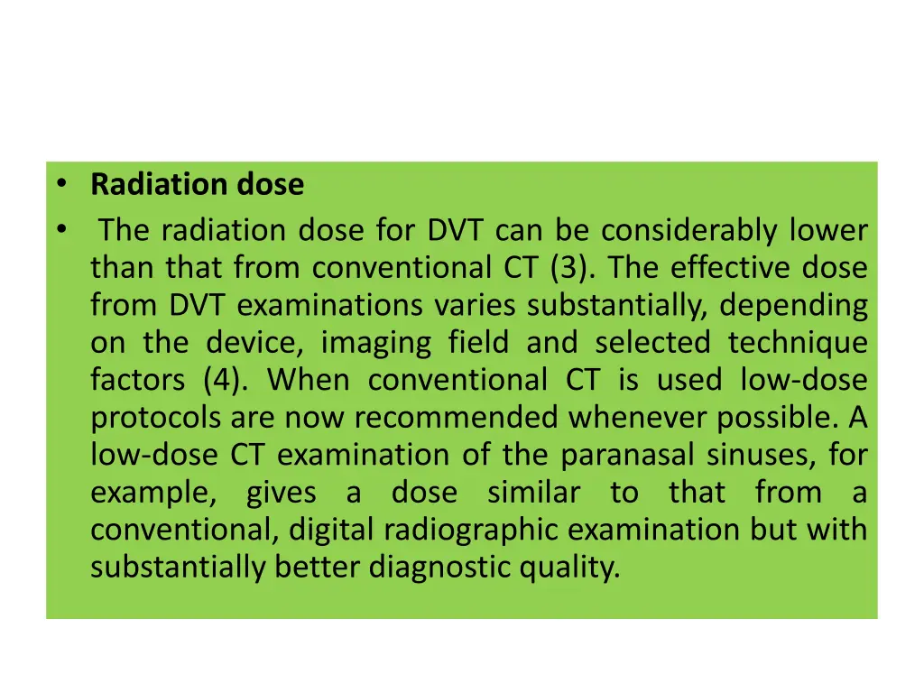 radiation dose the radiation dose