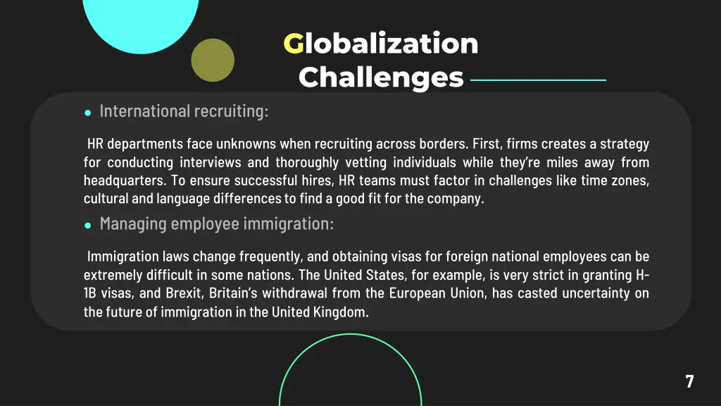 globalization challenges 1