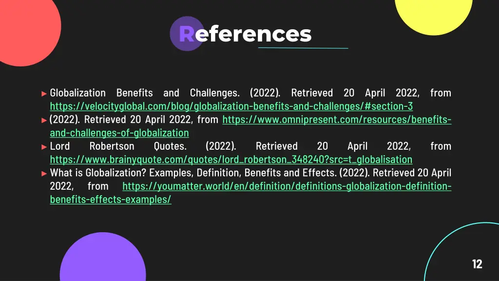 references