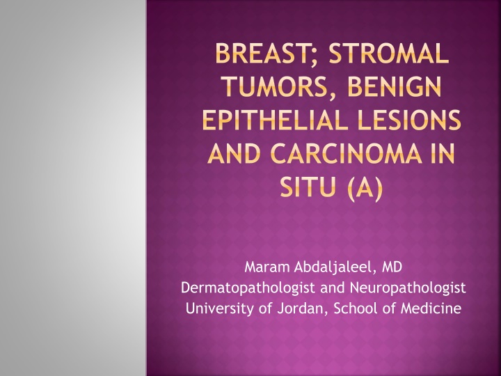 breast stromal tumors benign epithelial lesions