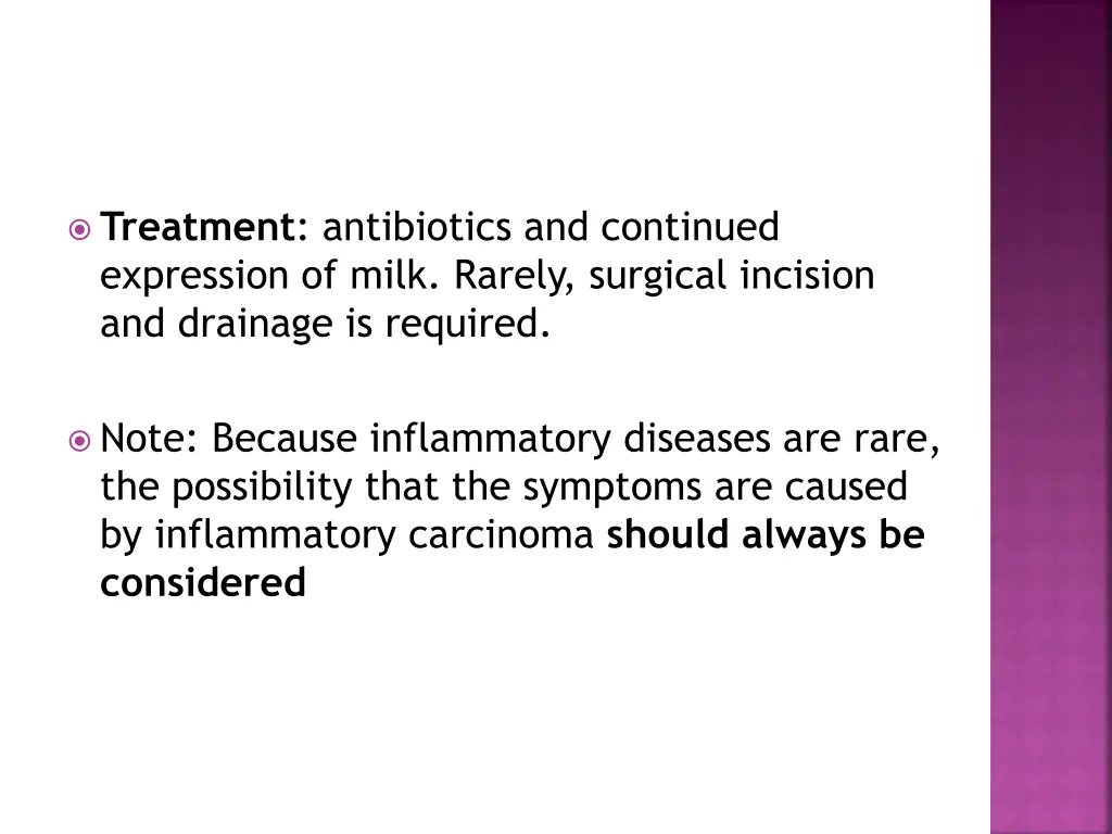 treatment antibiotics and continued expression