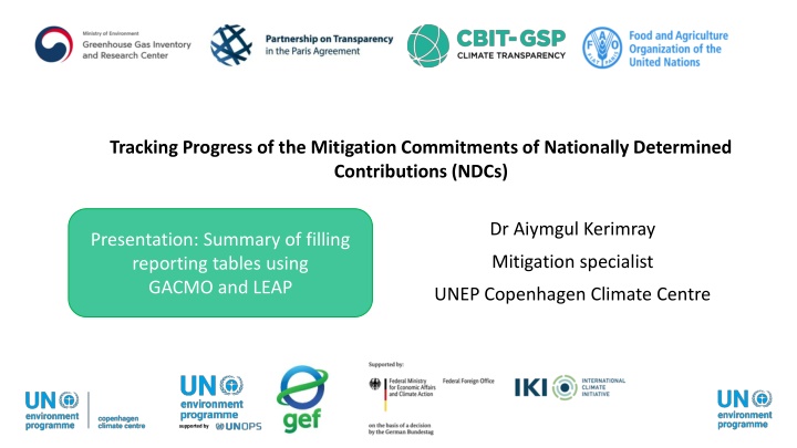 tracking progress of the mitigation commitments