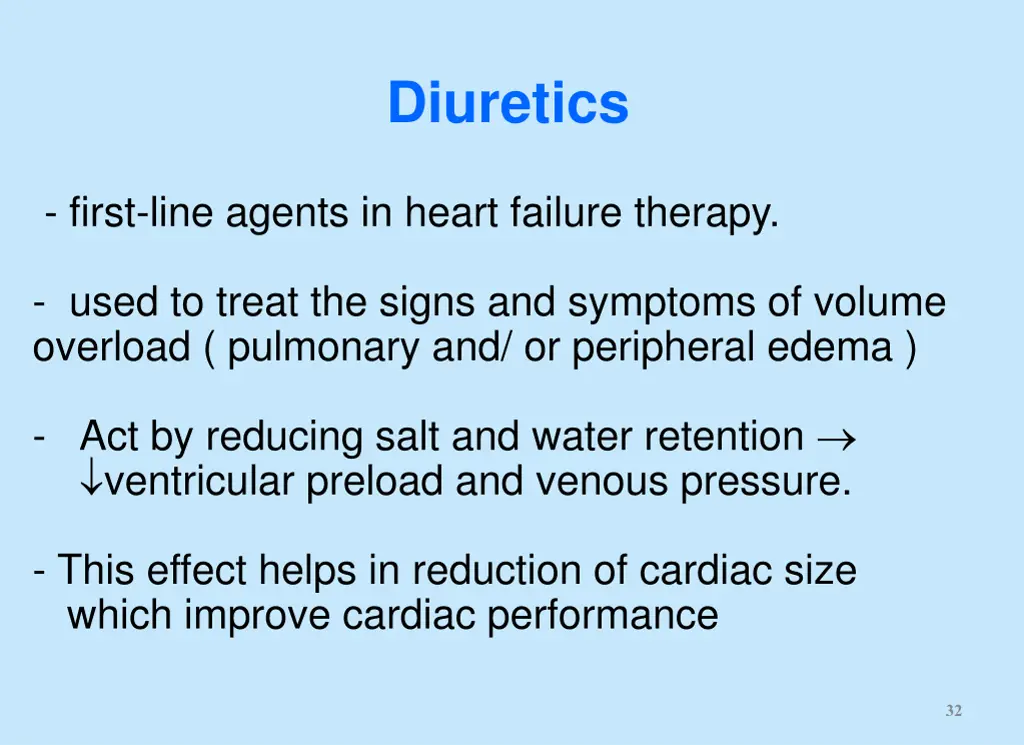 diuretics