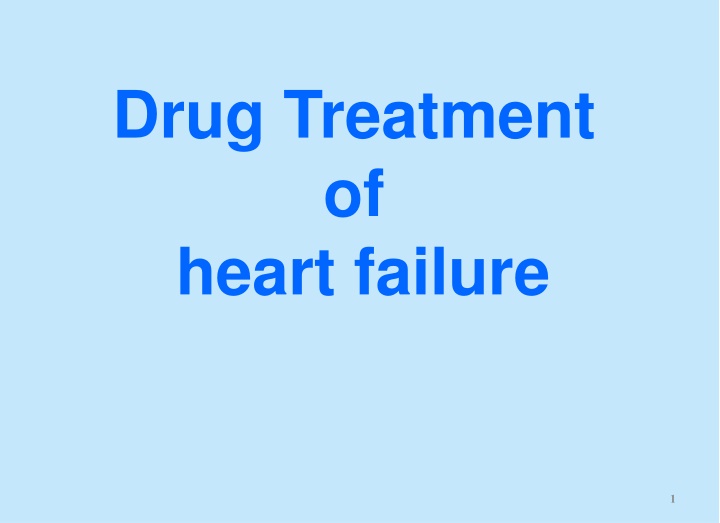 drug treatment of heart failure