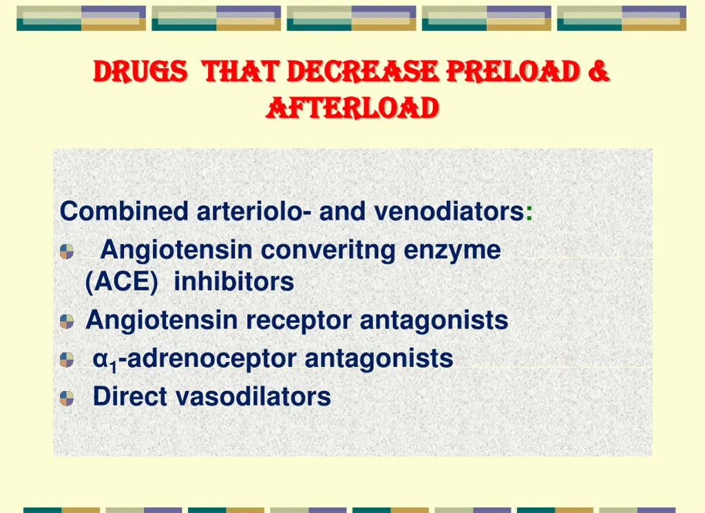drugs that decrease preload drugs that decrease 1