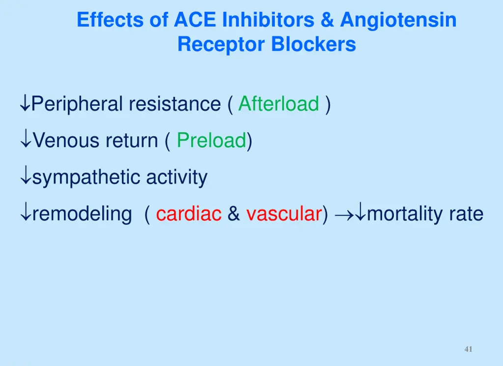 effects of ace inhibitors angiotensin receptor