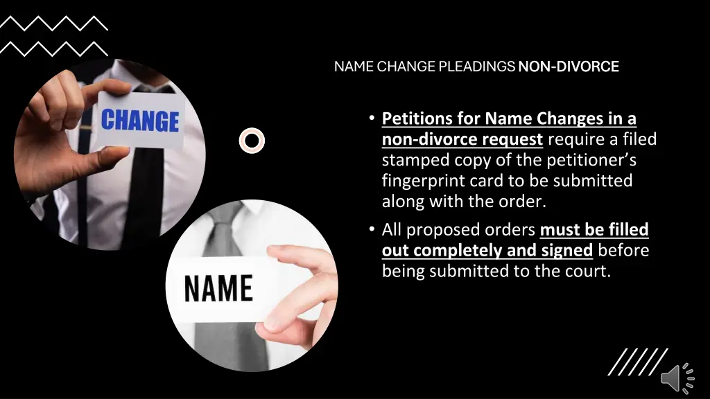 name change pleadings non