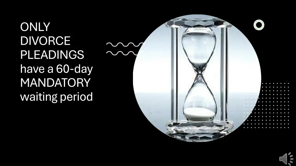 only divorce pleadings have a 60 day mandatory