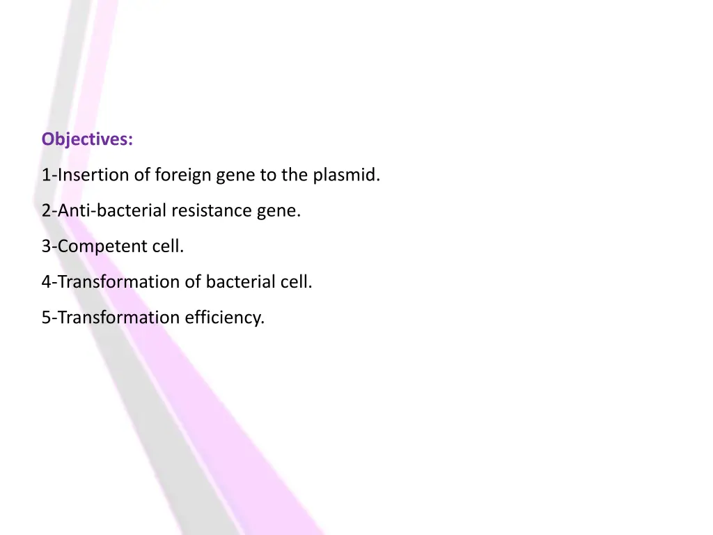 objectives