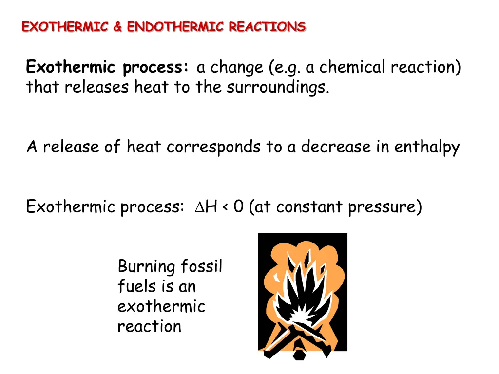 exothermic endothermic reactions