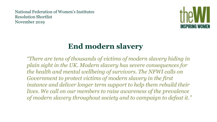 national federation of women s institutes