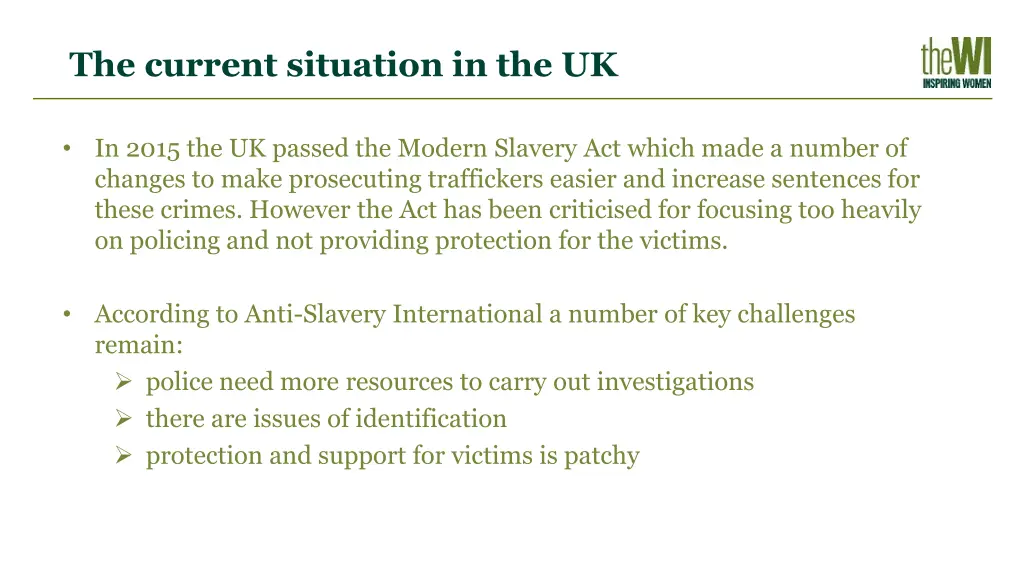 the current situation in the uk
