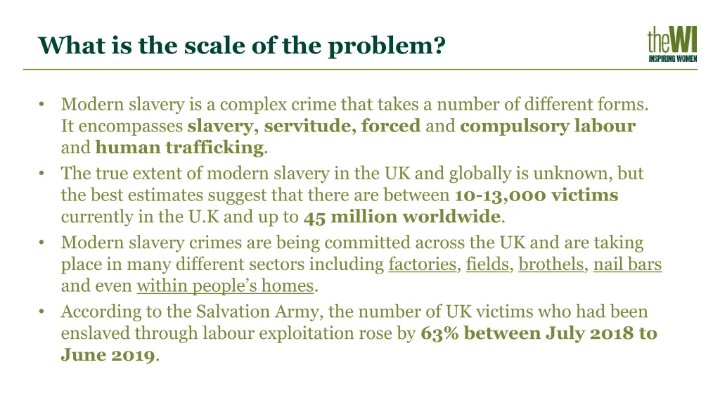 what is the scale of the problem