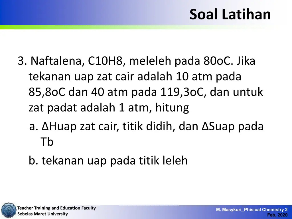 soal latihan 1