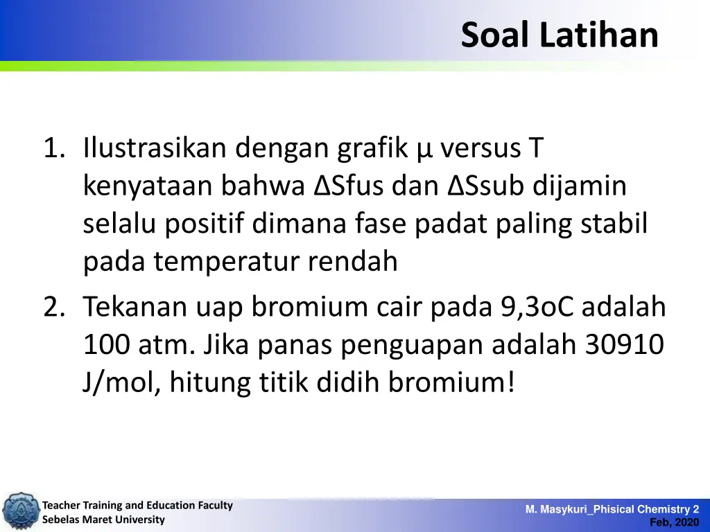 soal latihan