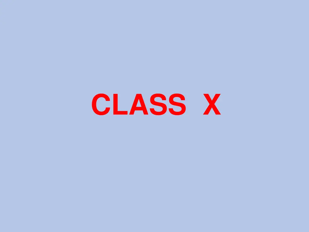 class x