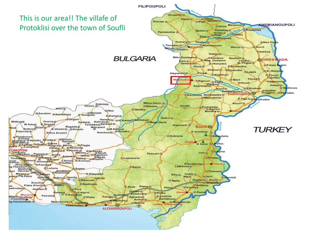 this is our area the villafe of protoklisi over