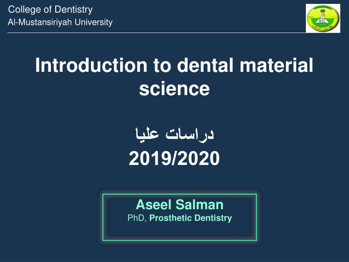 college of dentistry al mustansiriyah university
