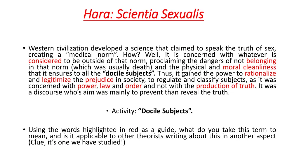 hara scientia hara scientia sexualis