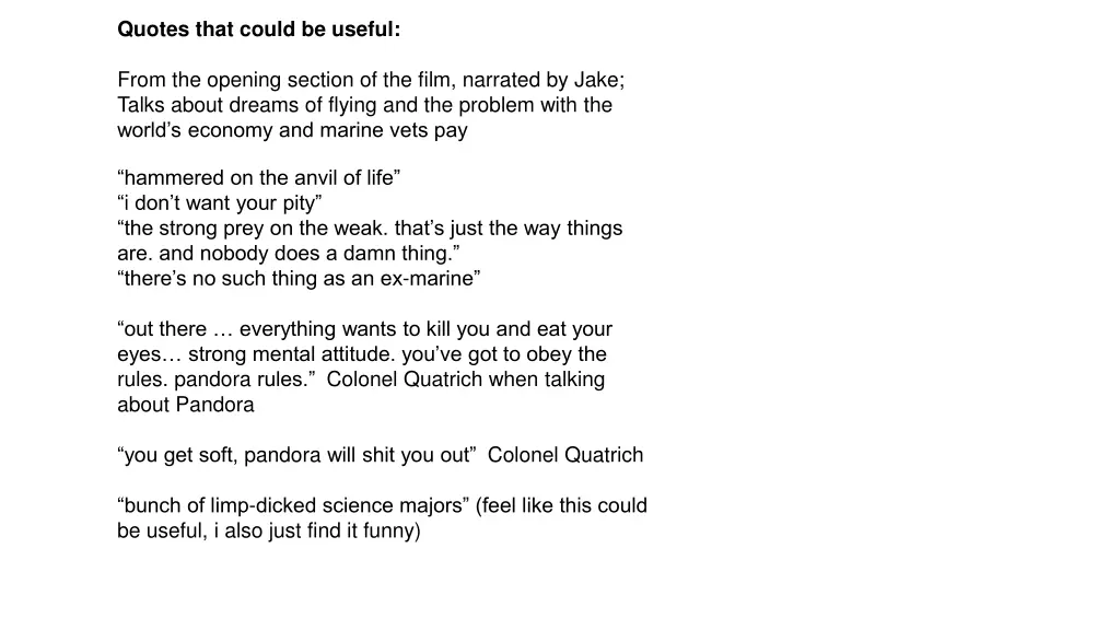 quotes that could be useful