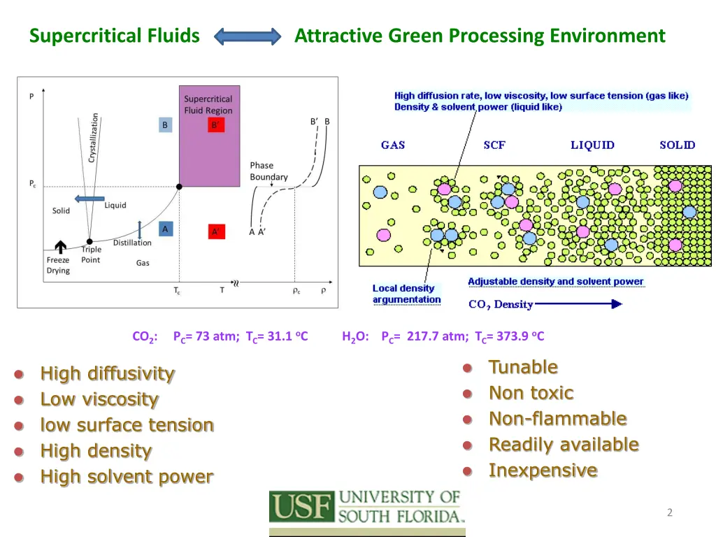 supercritical fluids attractive green processing