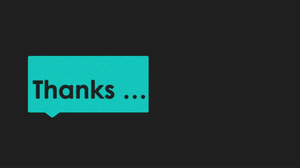 thanks