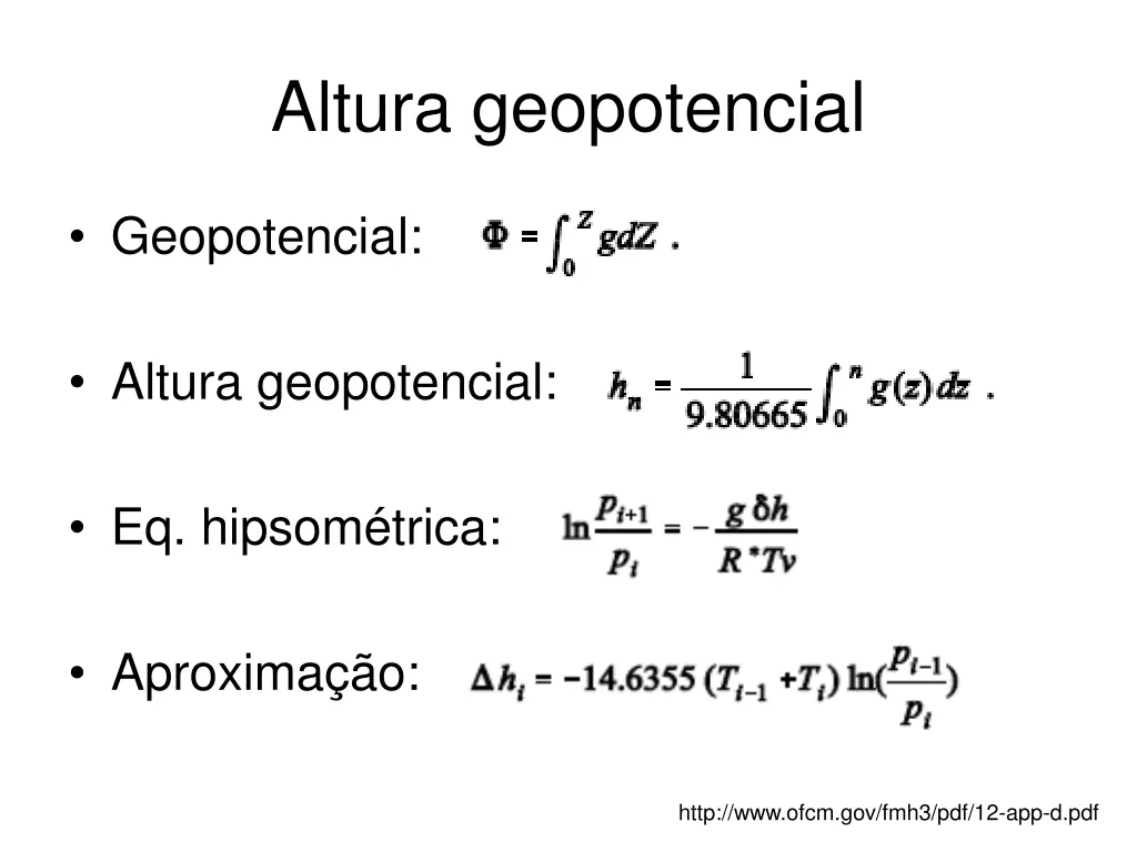 altura geopotencial