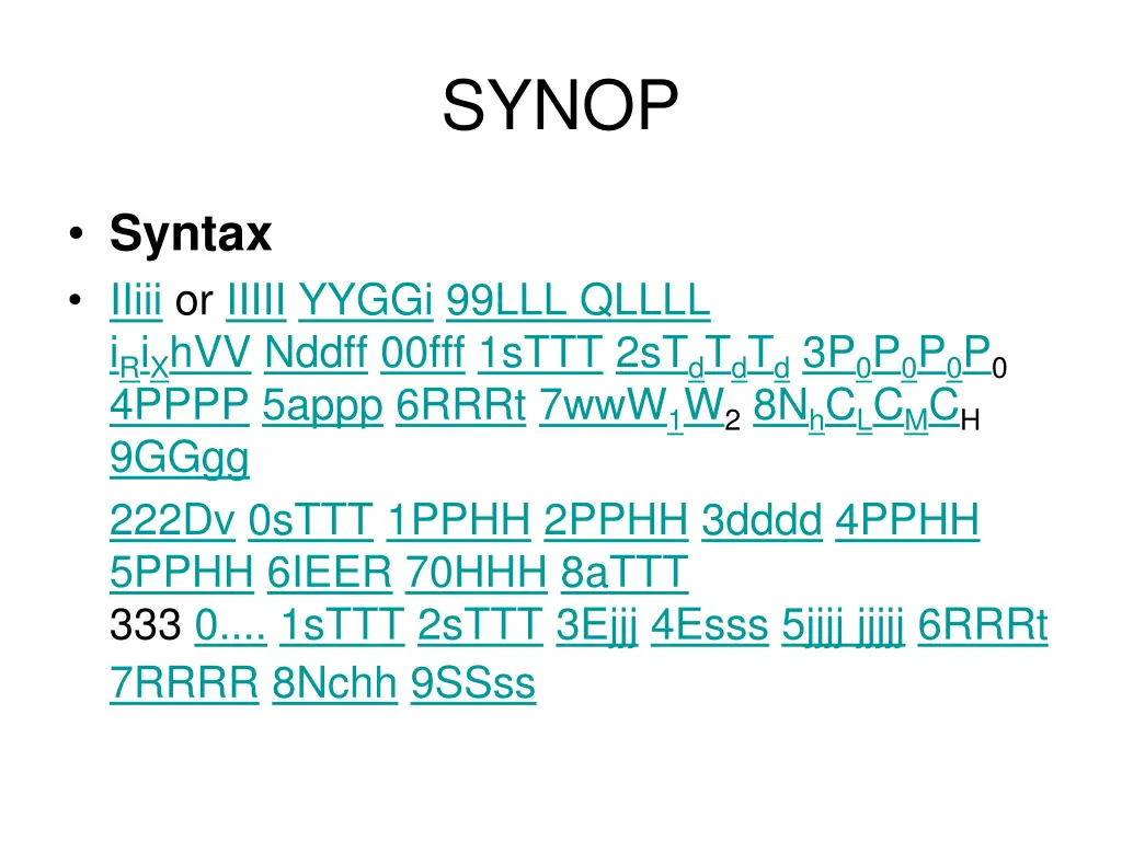 synop