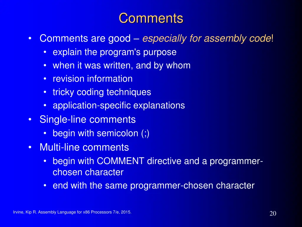 comments