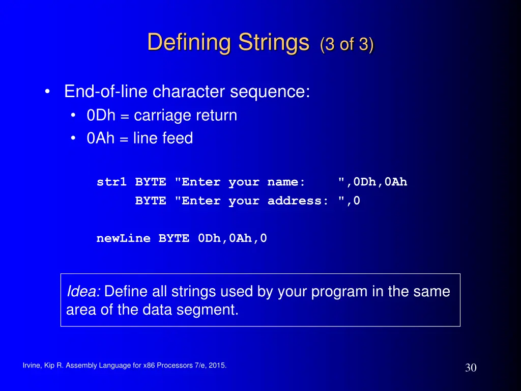 defining strings 3 of 3