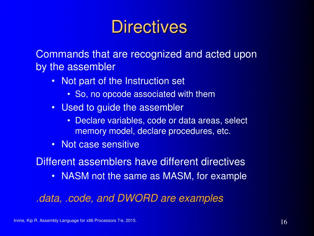 directives