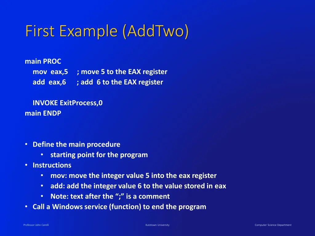 first example addtwo