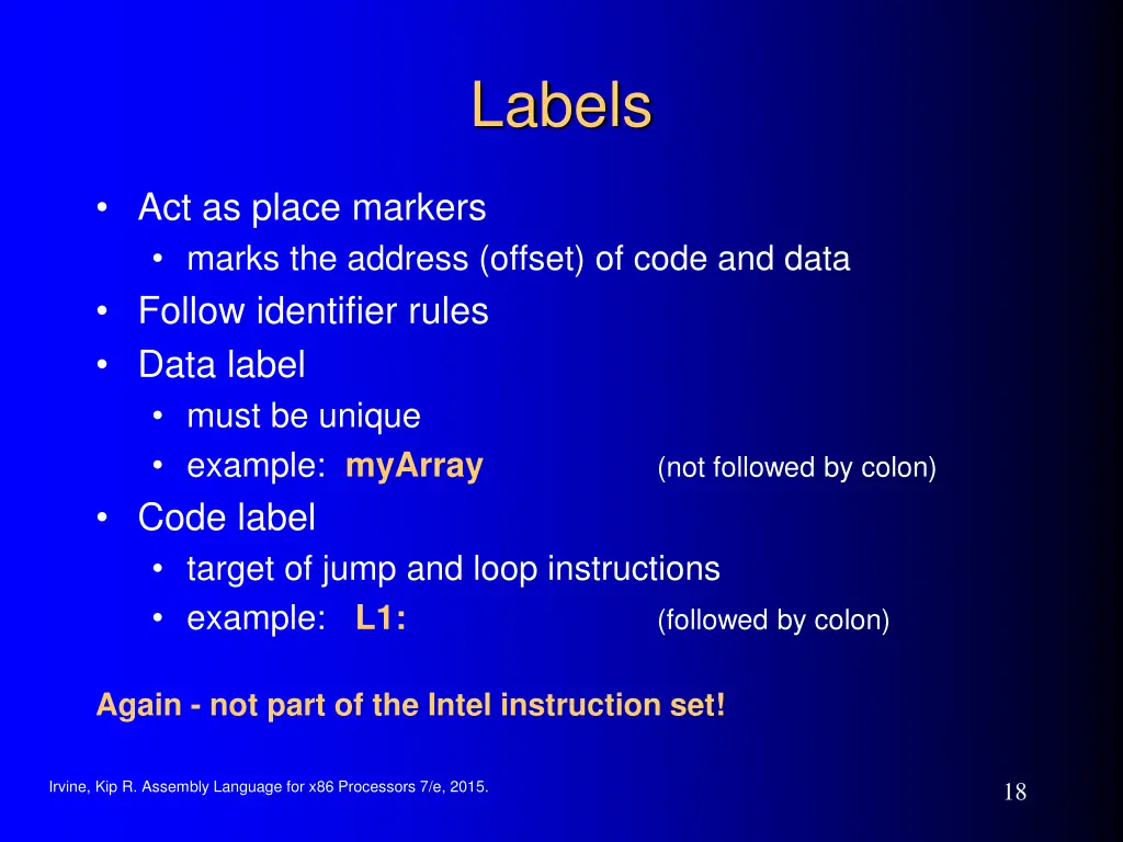 labels