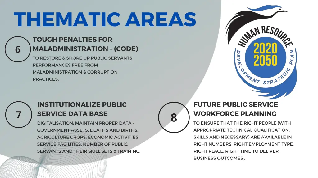 thematic areas 1