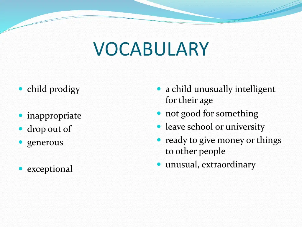 vocabulary