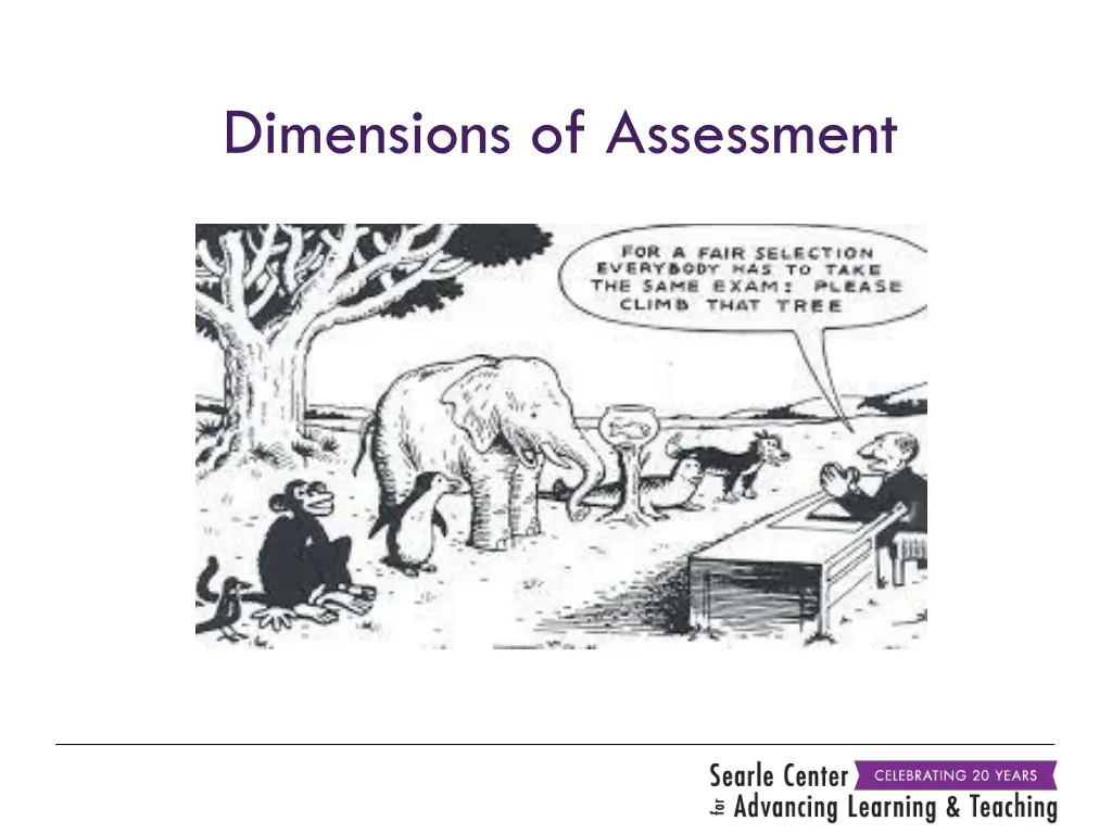dimensions of assessment