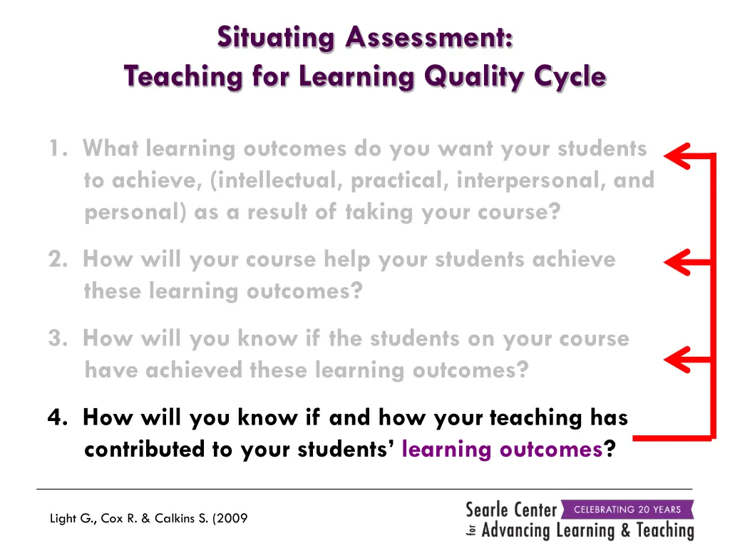 situating assessment teaching for learning 1