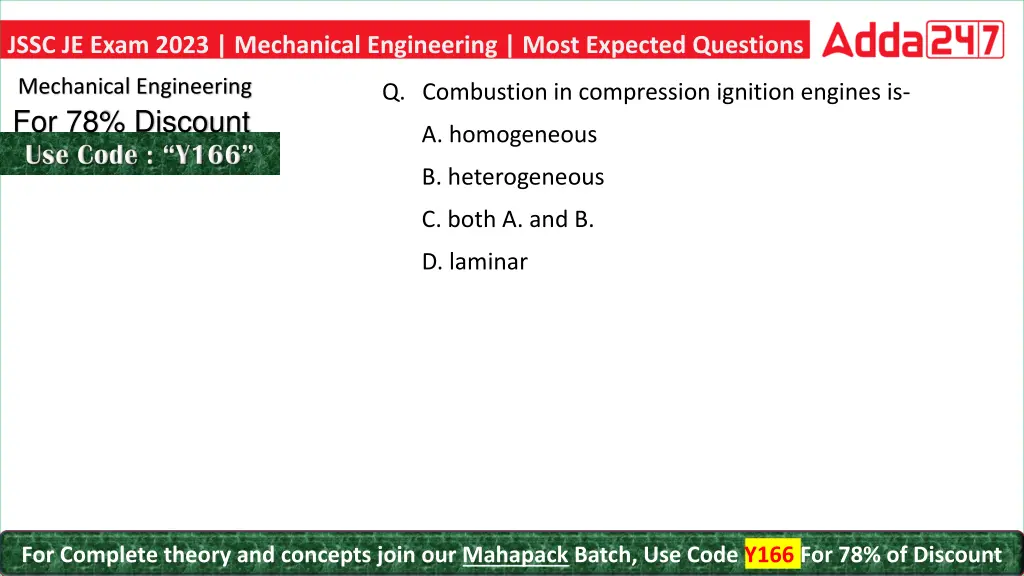 jssc je exam 2023 mechanical engineering most 6