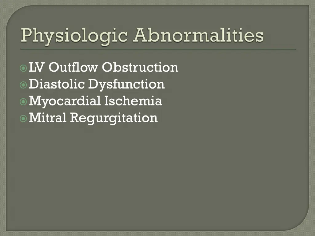 lv outflow obstruction diastolic dysfunction
